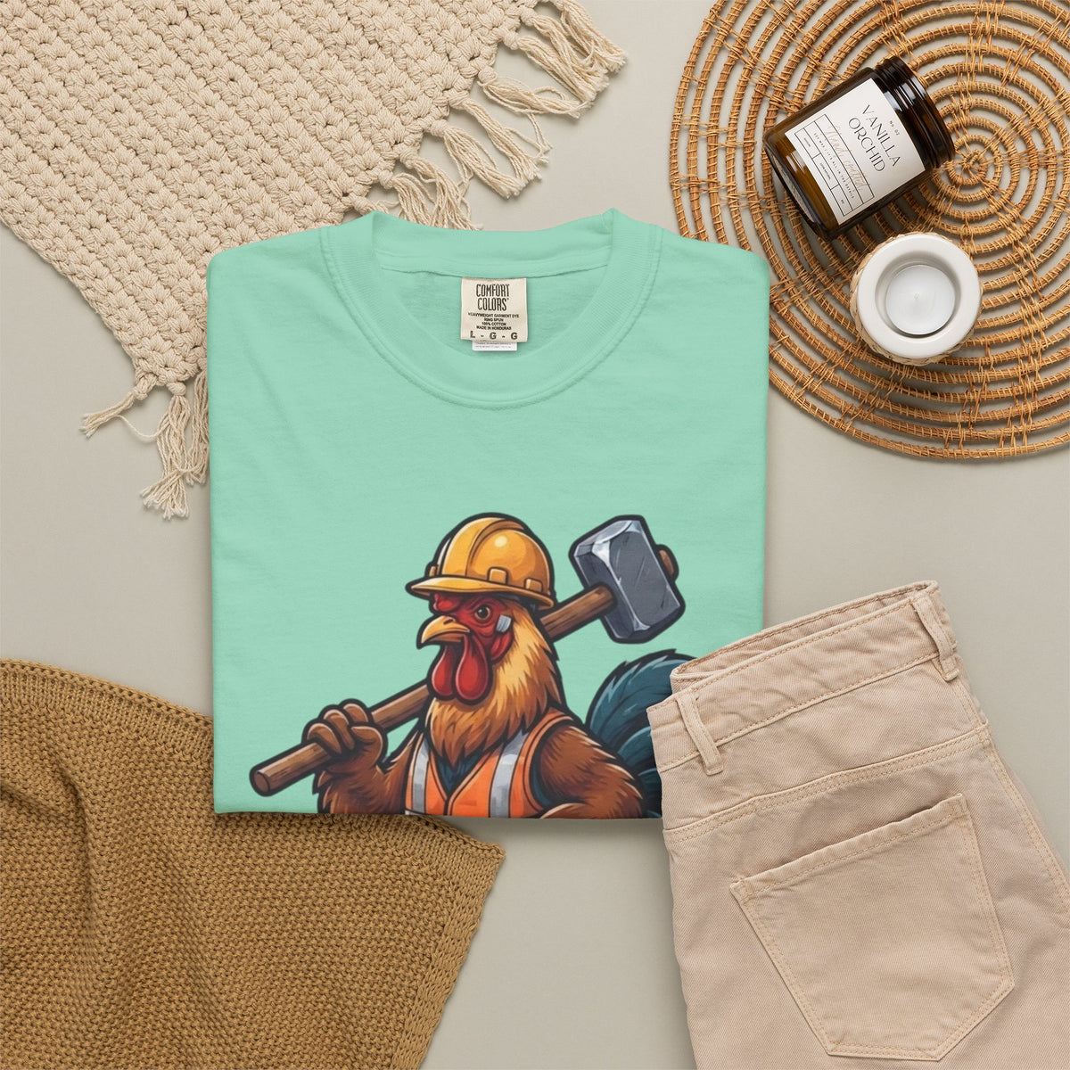 Biggest Erection in Town Unisex Garment-Dyed Tee