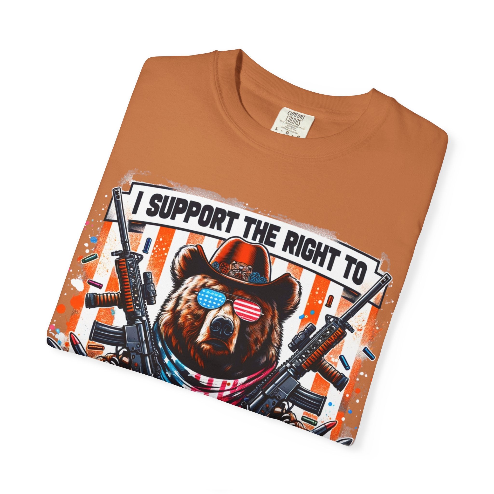 "The Right to Arm Bears" Unisex Garment-Dyed T-shirt