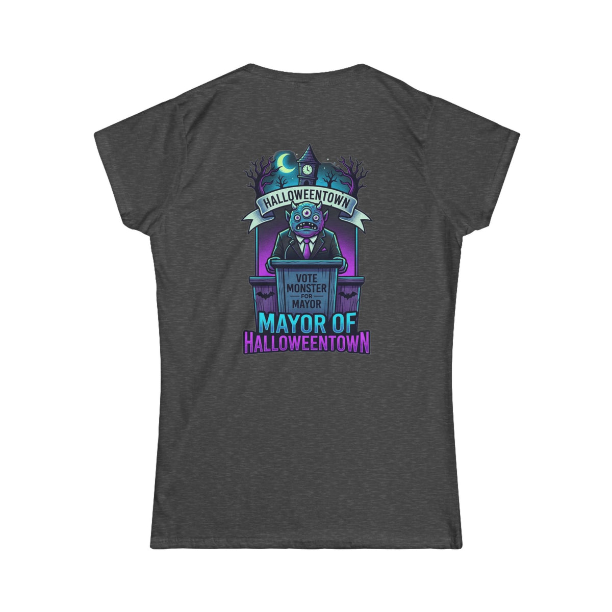Color: Dark Heather | Mayor Of Halloweentown Women's Tee