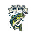 "Jerk Until She Swallows" Sticker — Main