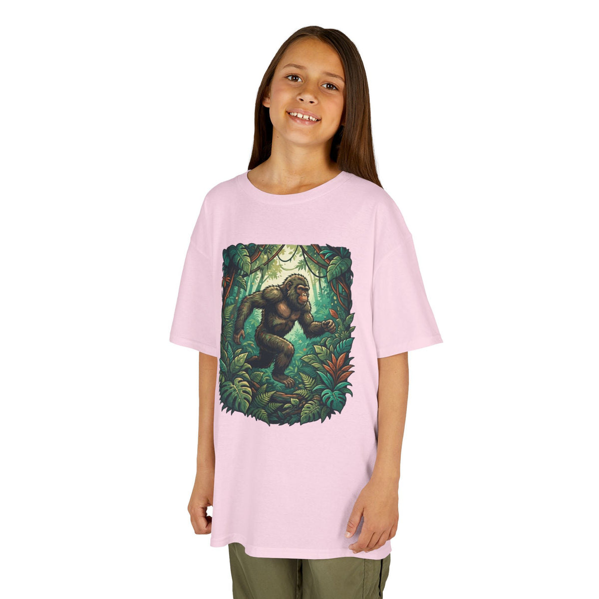 Color: Light Pink | The Bukit Timah Monkey Man (Singapore) Kids Tee