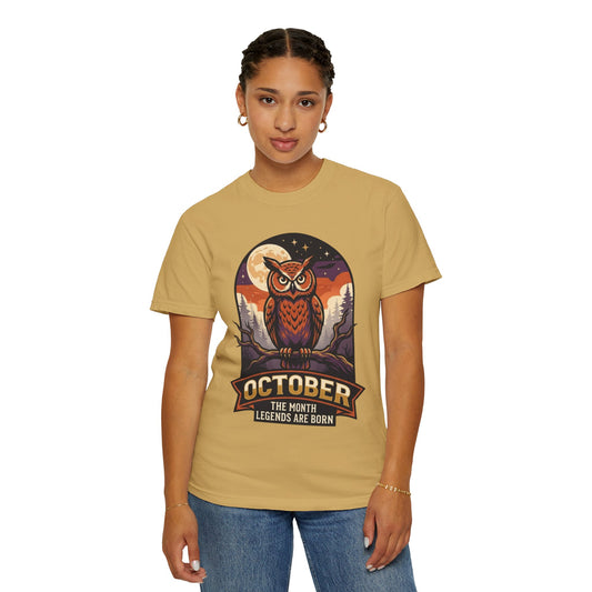 "October Legend" Unisex Garment-Dyed Tee
