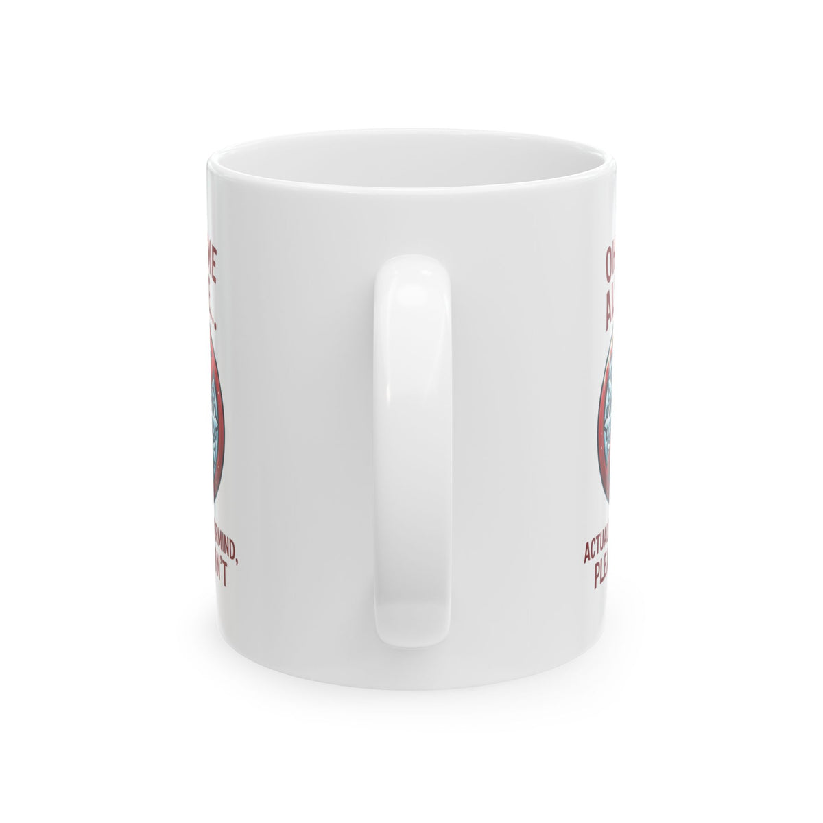 "Oh Come All Ye" White Ceramic Mug