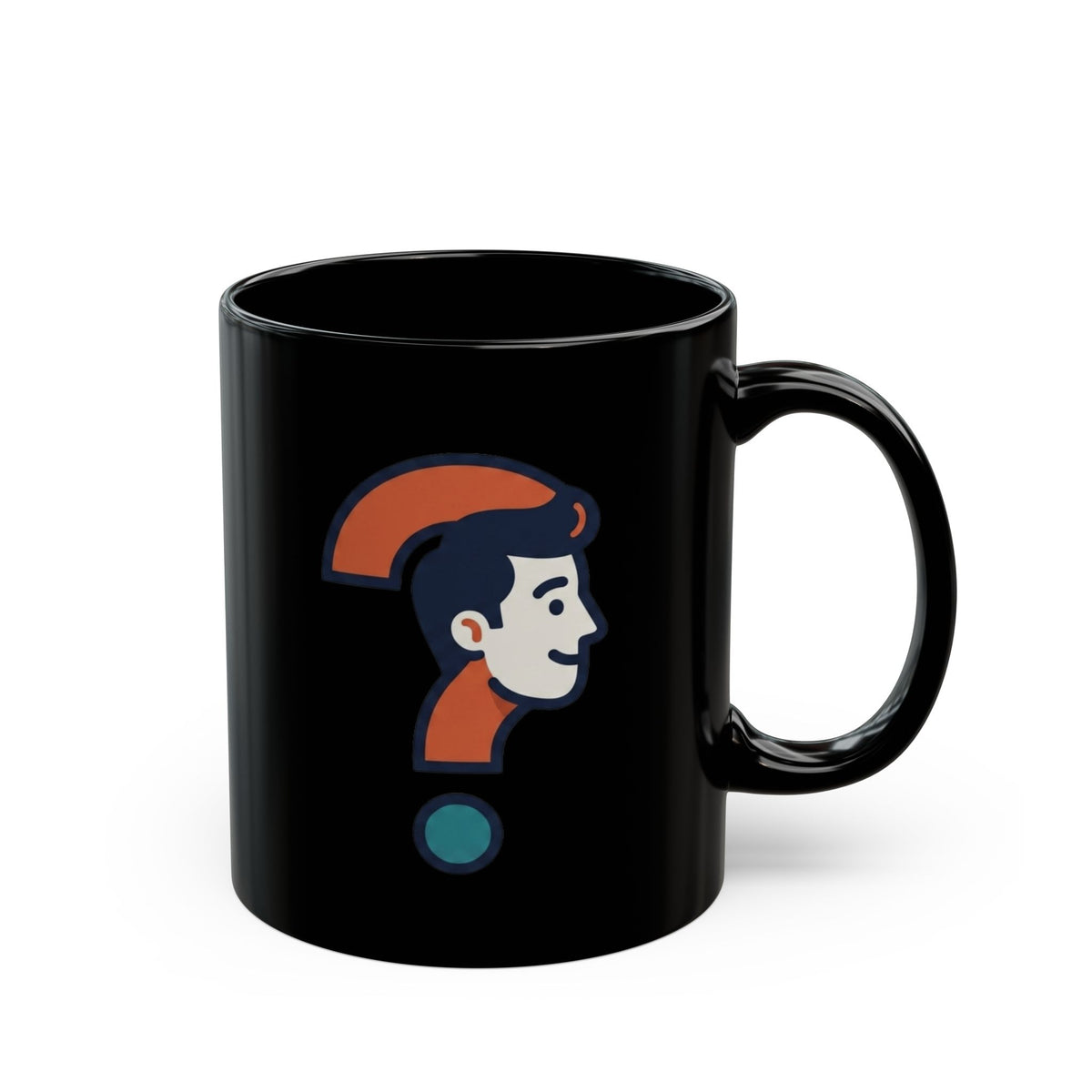 "Main Character Energy" Black Ceramic Mug — Graphic