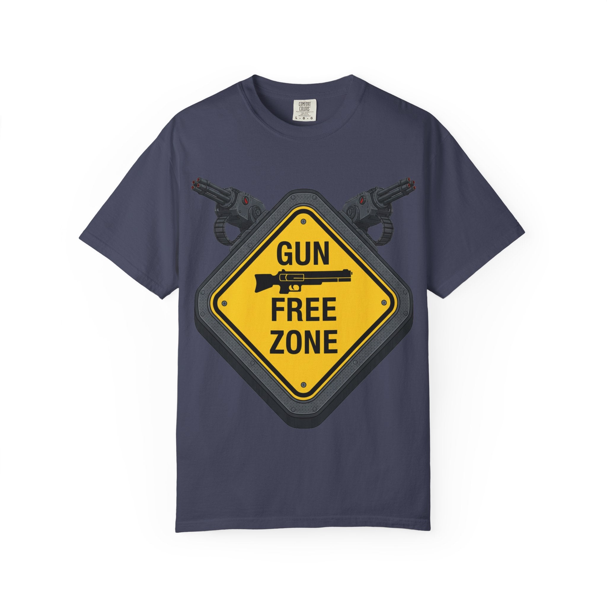 "Gun Free Zone (Heavy Metal Edition)" Unisex Garment-Dyed T-shirt