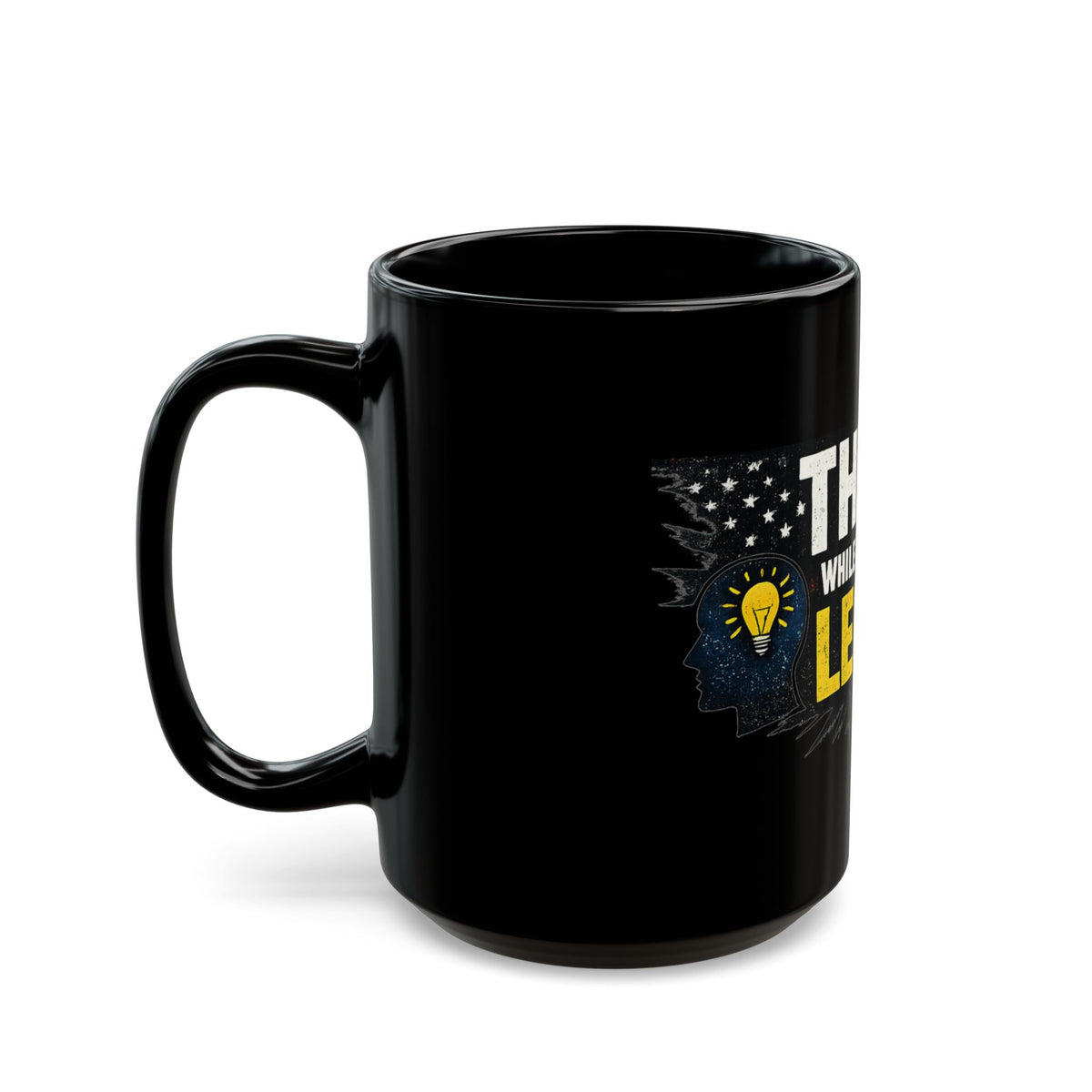 "Think" Black Ceramic Mug