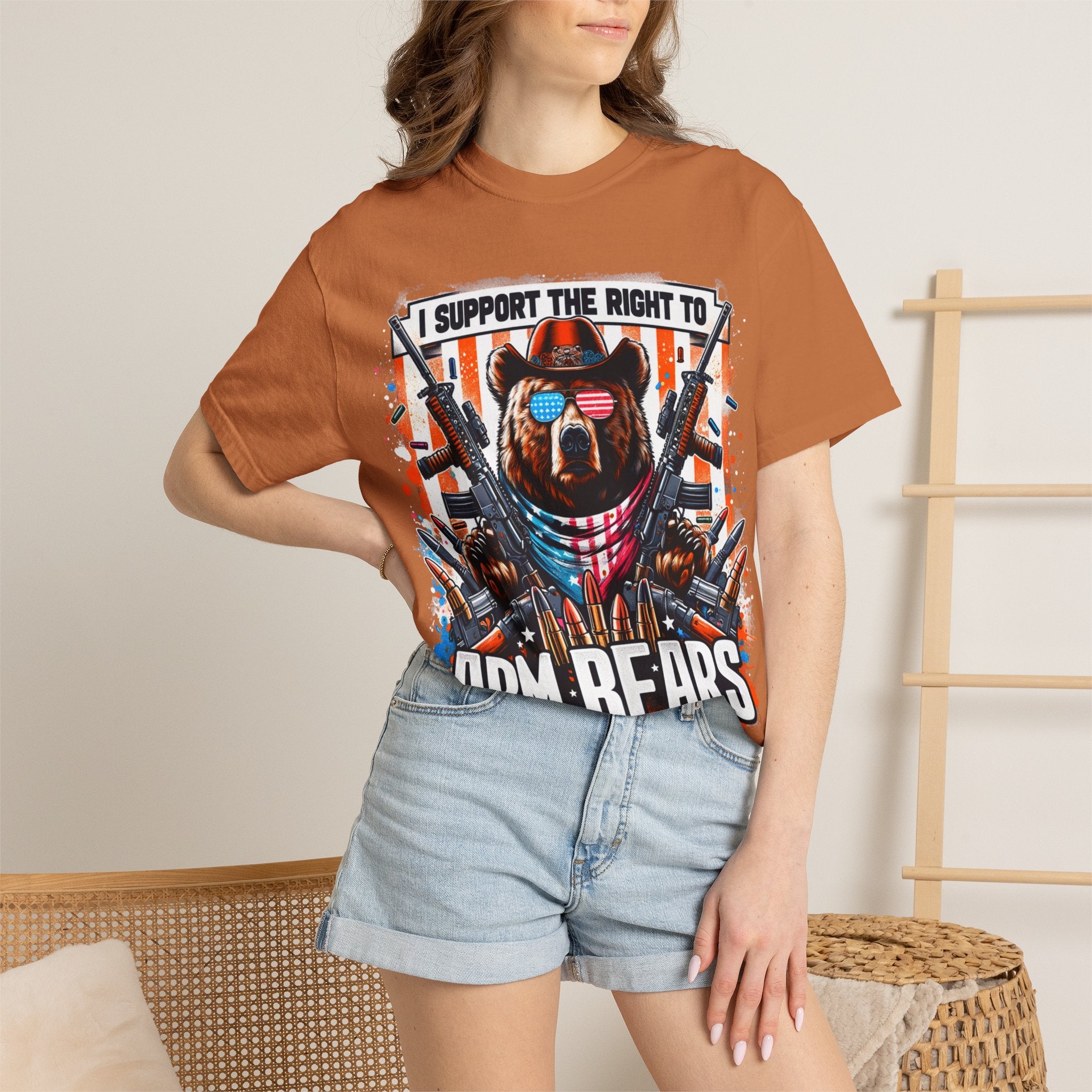 "The Right to Arm Bears" Unisex Garment-Dyed T-shirt