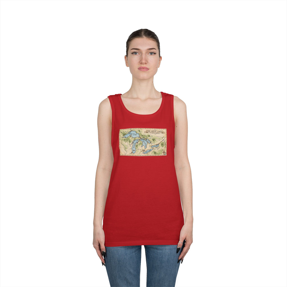 Color: Red | 51st State Great Lakes Tank Top