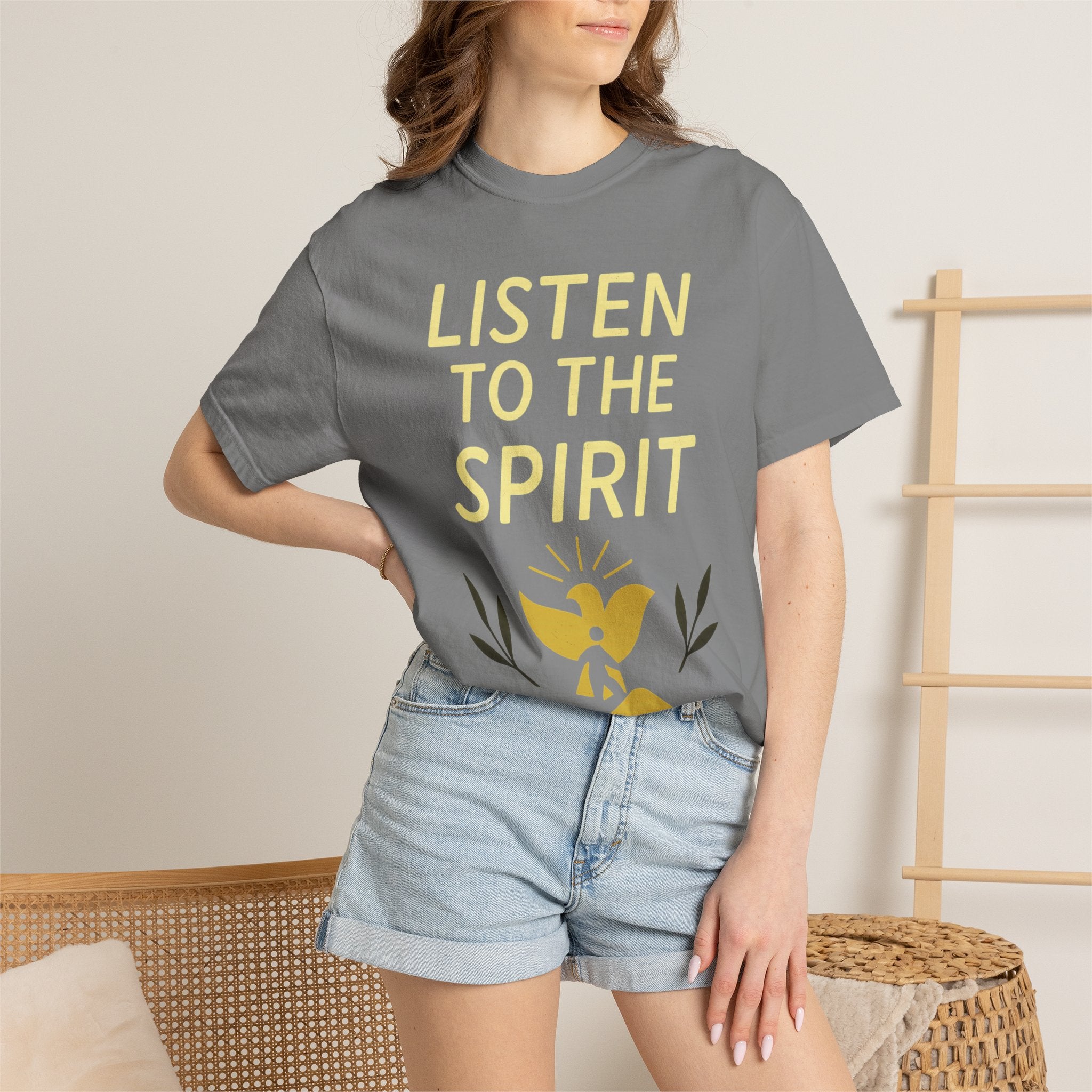 "Listen to the Spirit" Unisex Garment-Dyed T-shirt