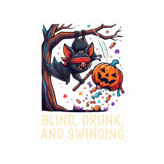 "Blind, Drunk, and Swinging" Sticker — Main