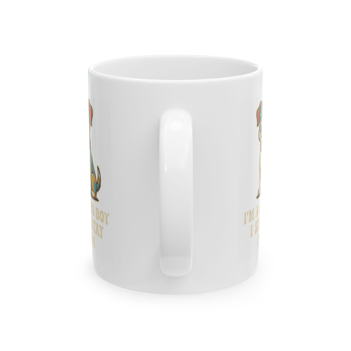 "I'm A Good Boy" White Ceramic Mug