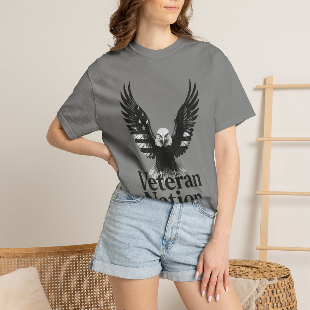 "Veteran Nation" Unisex Garment-Dyed T-shirt