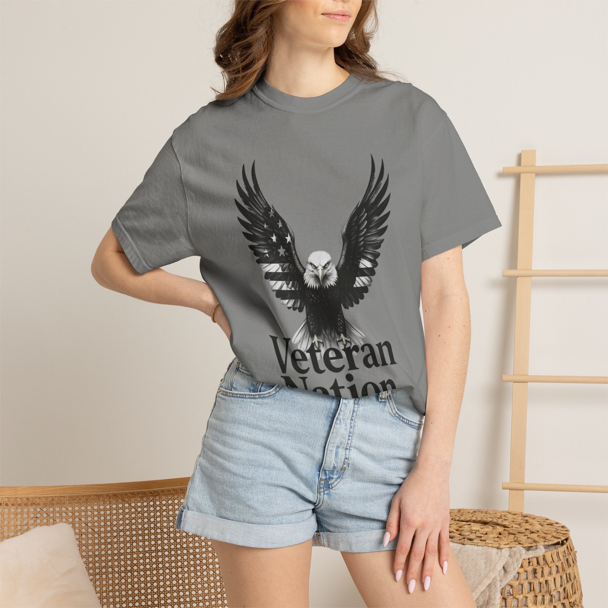 "Veteran Nation" Unisex Garment-Dyed T-shirt