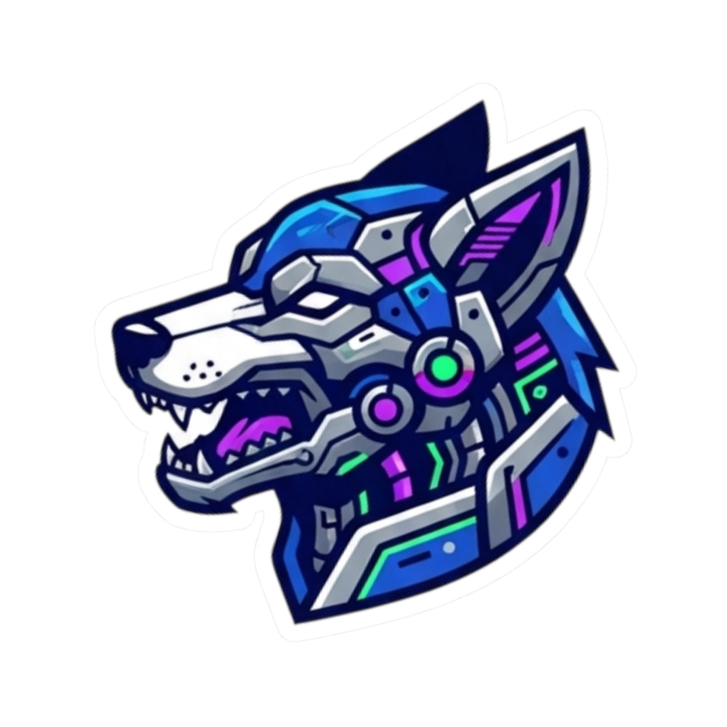 "Cyber Wolf" Sticker