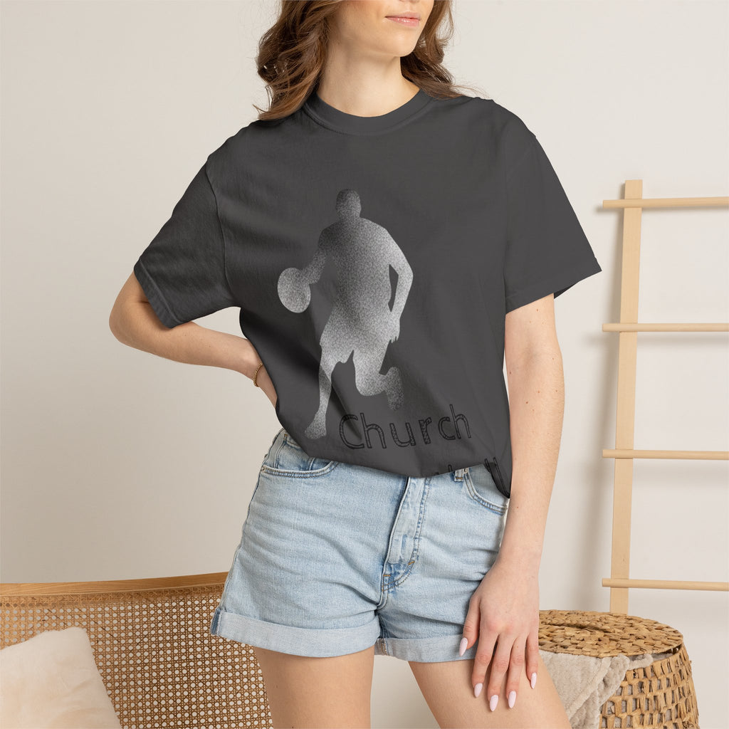 "Church Basketball: High Court" Unisex Garment-Dyed T-shirt