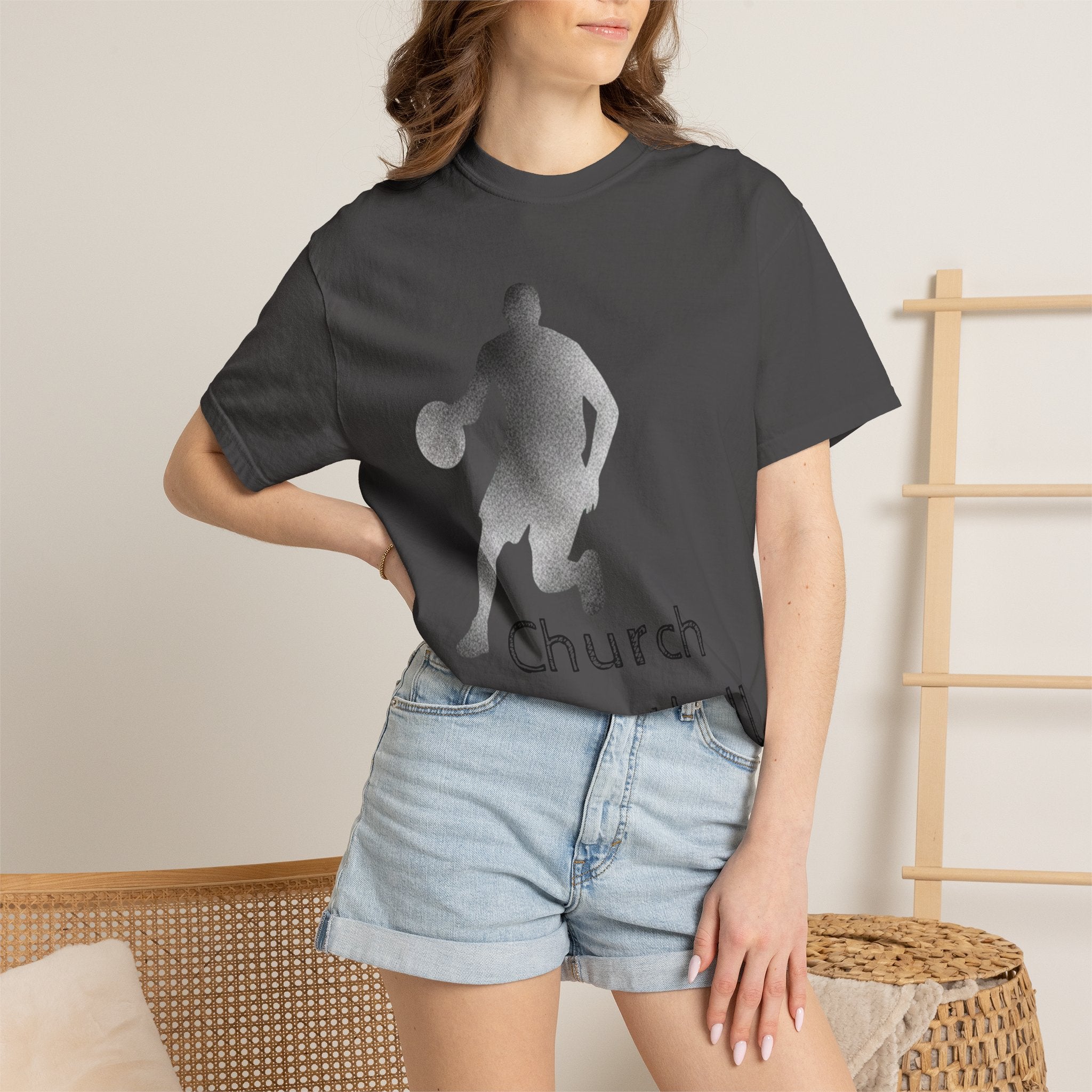 "Church Basketball: High Court" Unisex Garment-Dyed T-shirt