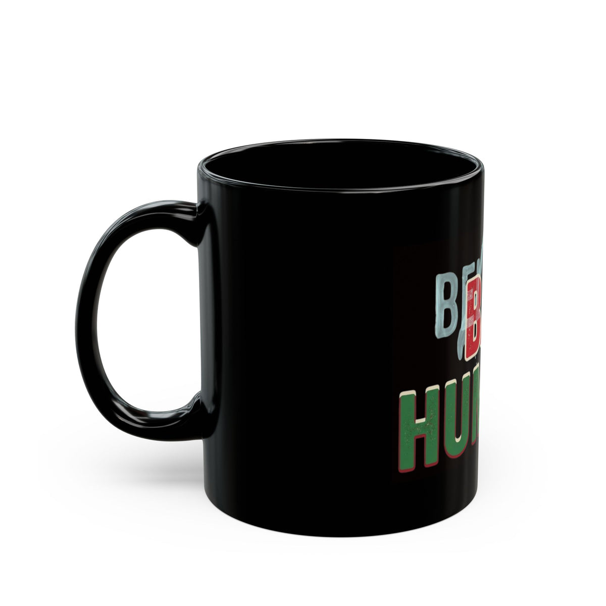 "Bah Humburg" Black Ceramic Mug