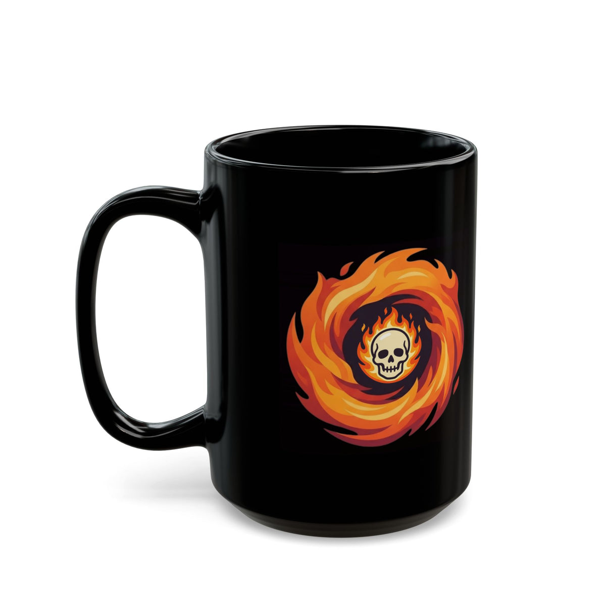 "Hellfire" Black Ceramic Mug