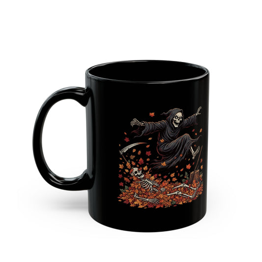"Autumn Death" Black Ceramic Mug