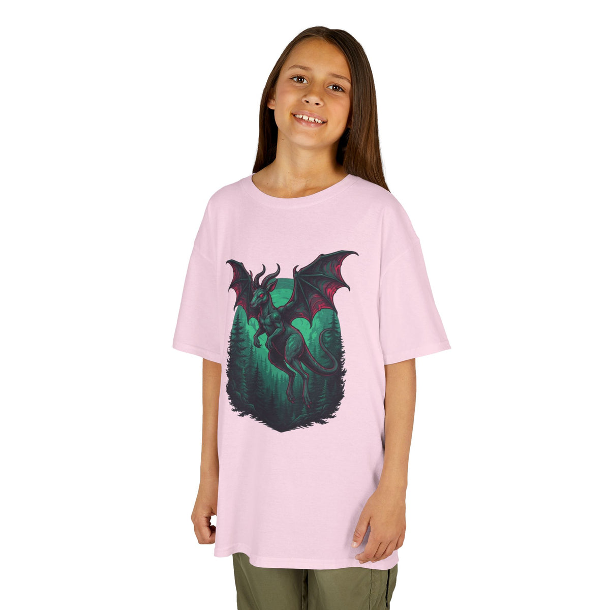 Color: Light Pink | The Jersey Devil (New Jersey, USA) Kids Tee