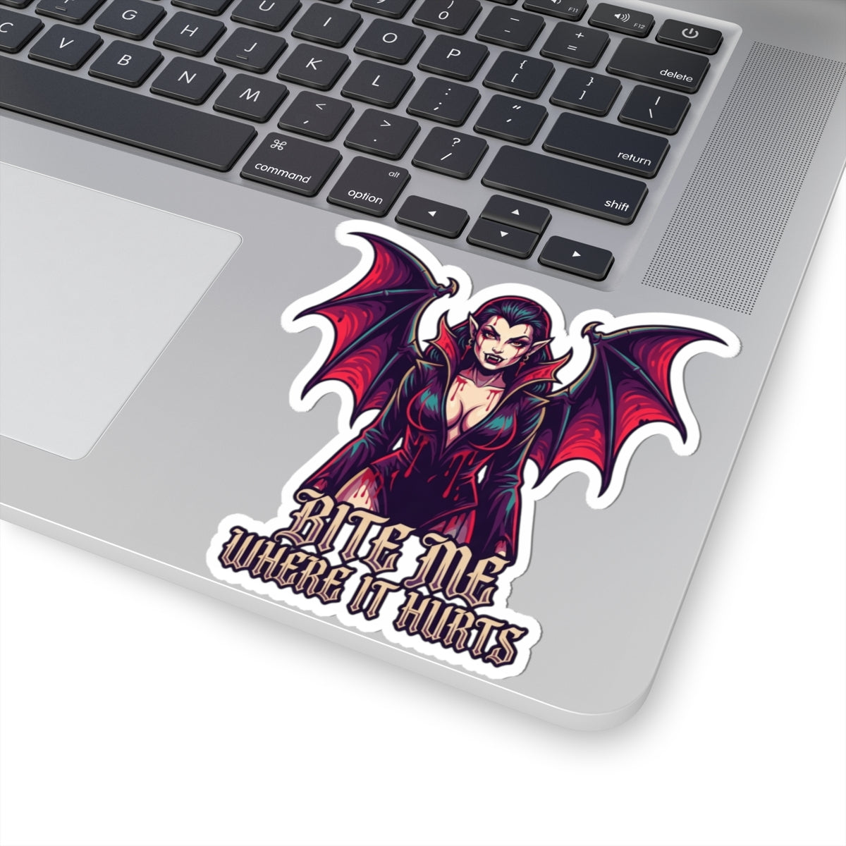 "Bite Me Where It Hurts" Sticker — Main