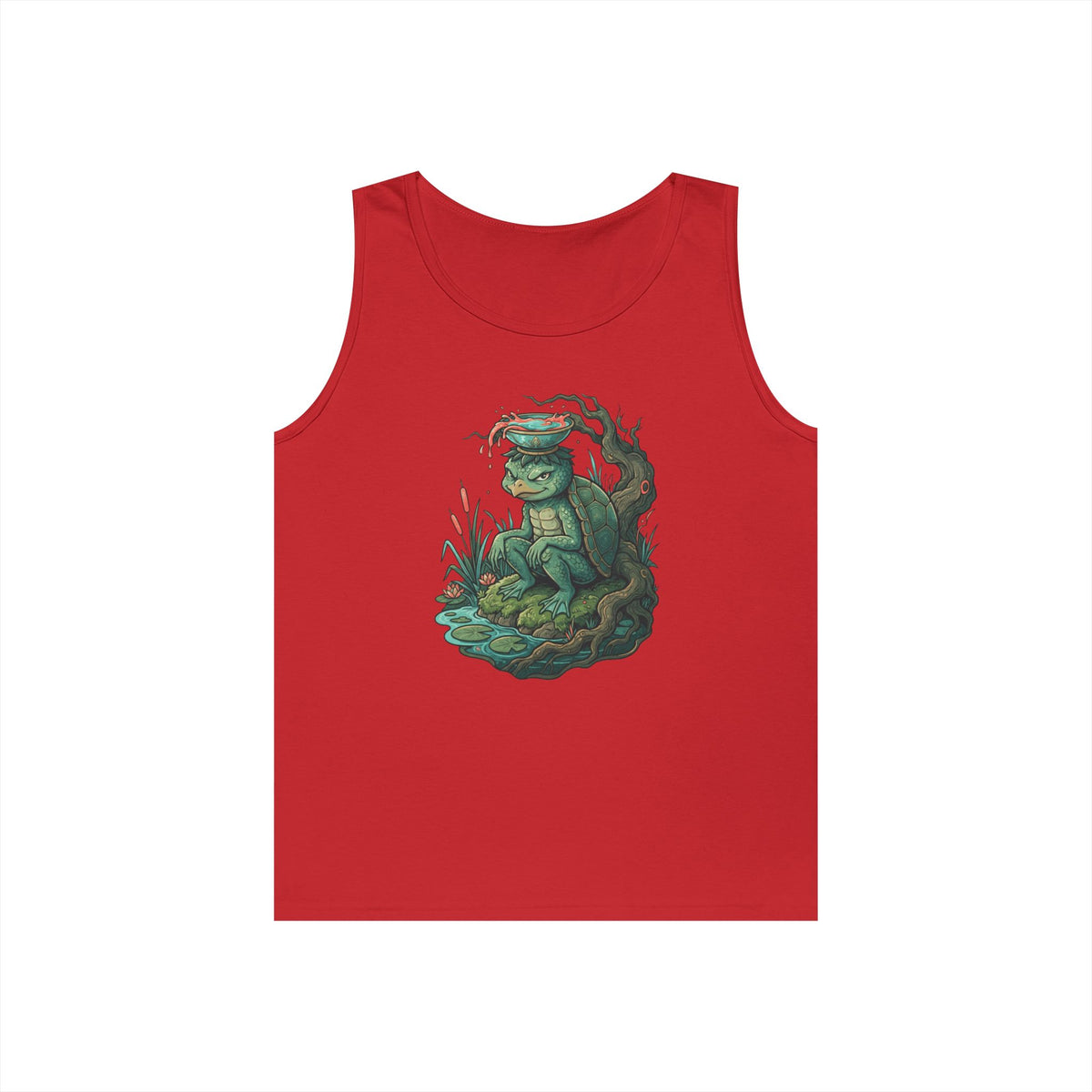 Color: Red | Kappa (Japanese Folklore) Tank Top