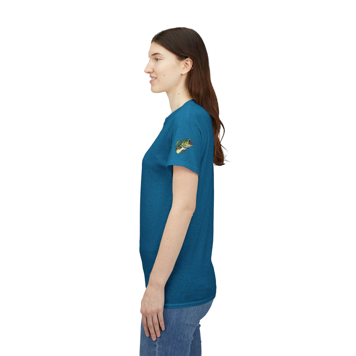 Color: Antique Sapphire | Jerk Until She Swallows Premium Graphic Tee