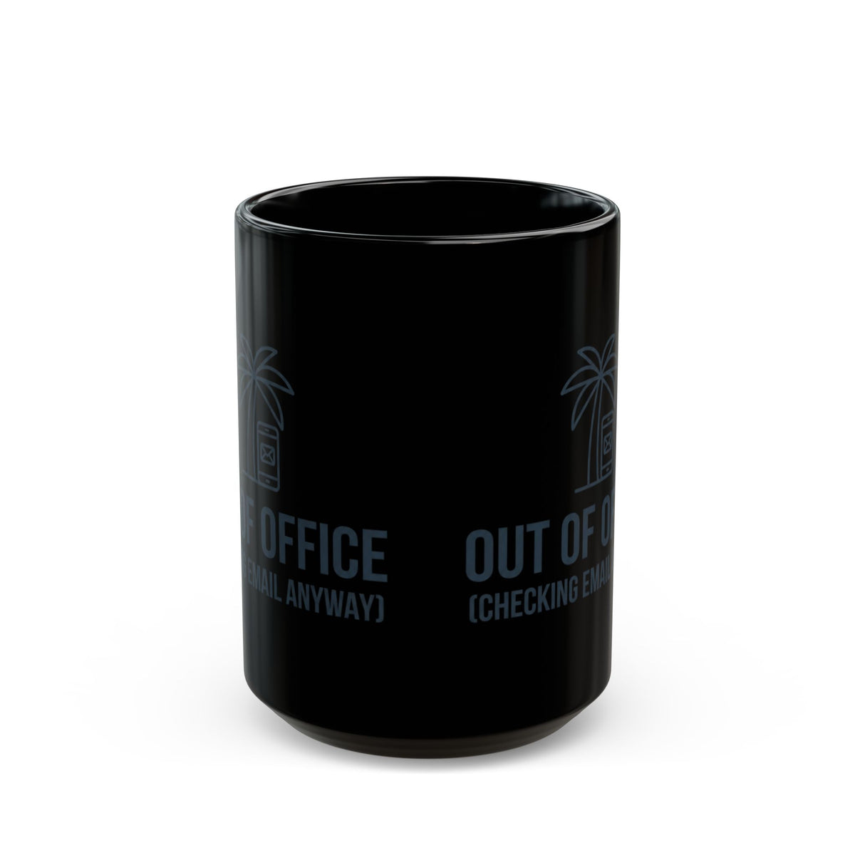 "Out of Office" Black Ceramic Mug
