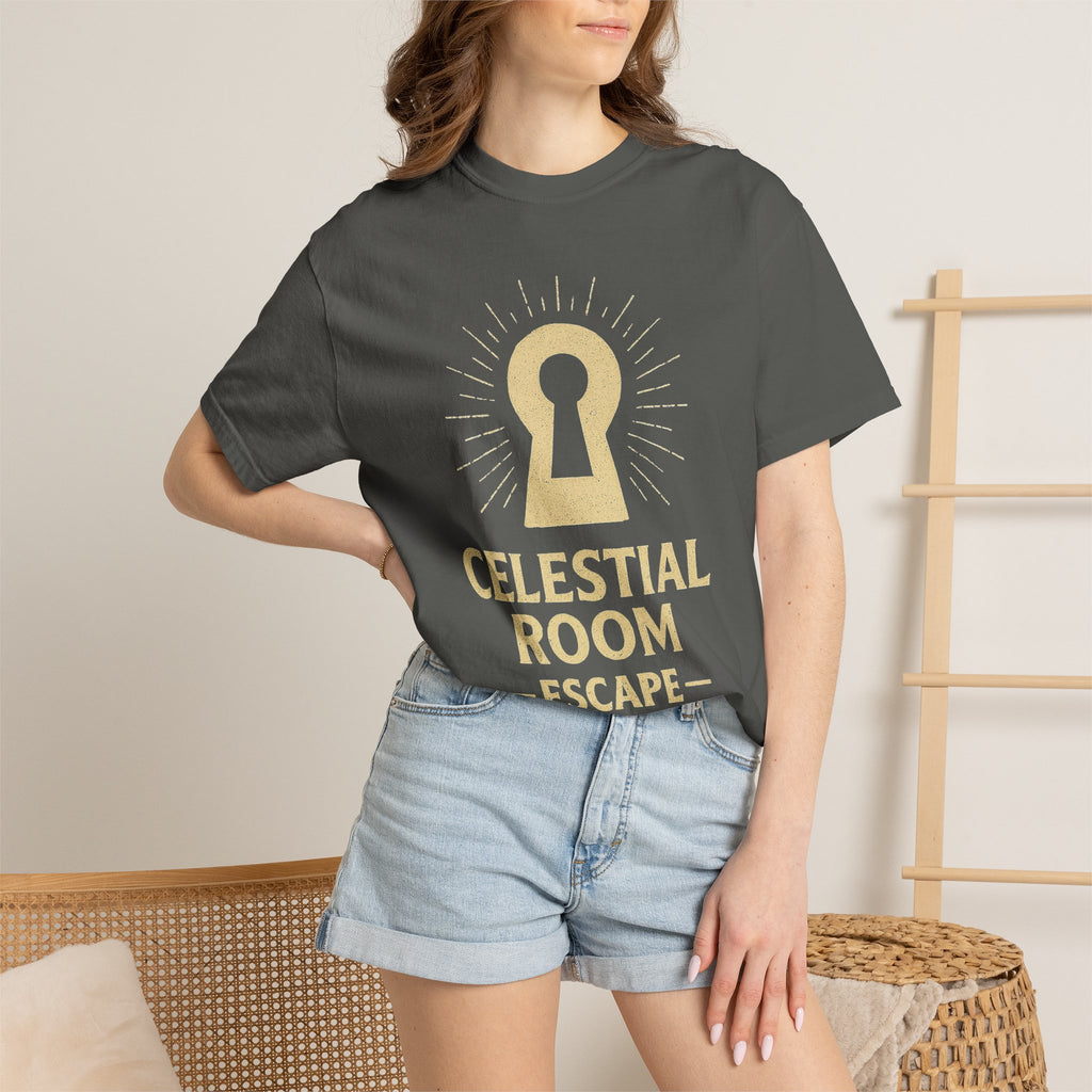 "Celestial Room Escape Artist" Unisex Garment-Dyed T-shirt