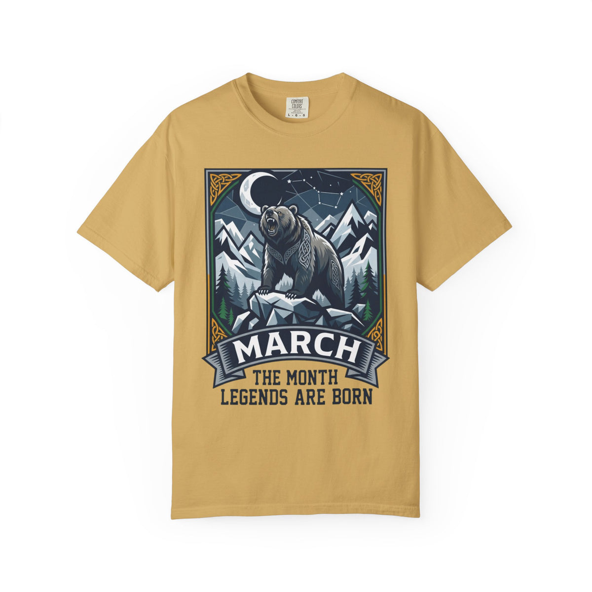 Color: Mustard | March Legend Unisex Garment-Dyed Tee
