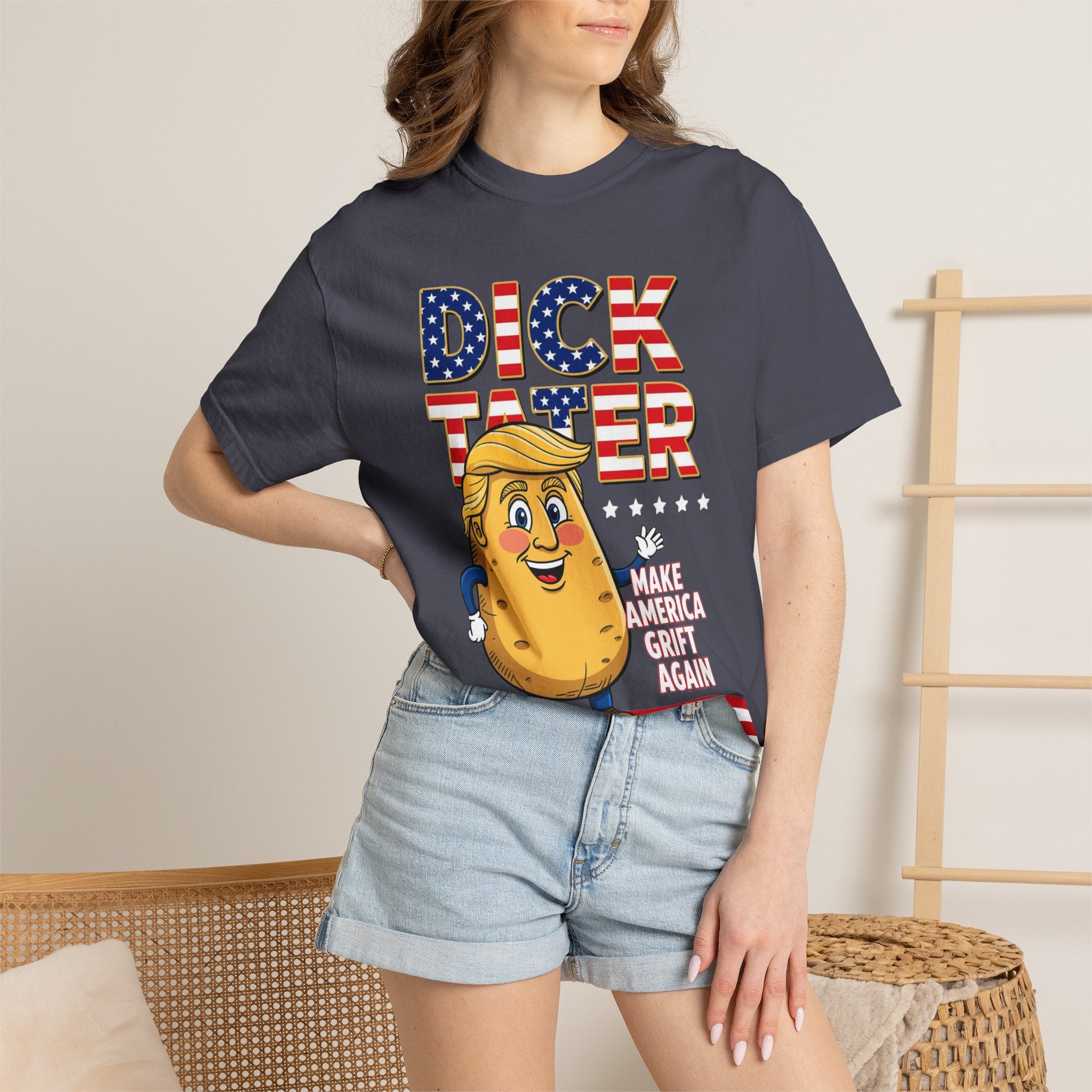 "The Dick Tater (Make America Grift Again)" Unisex Garment-Dyed T-shirt