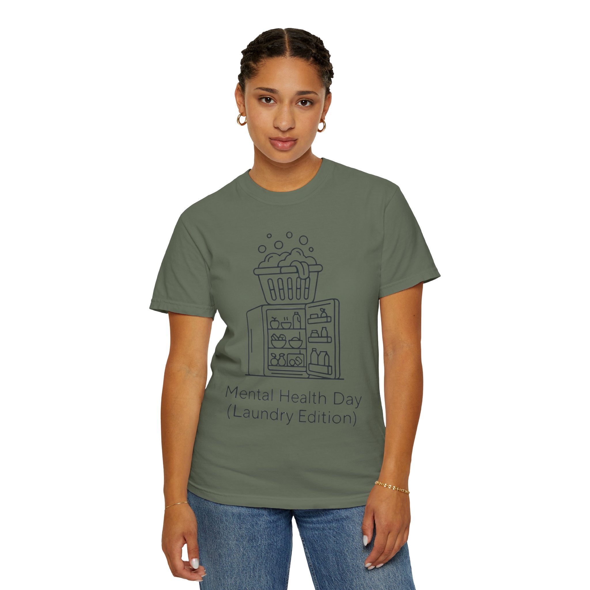 "Mental Health Day - Laundry Edition" Unisex Garment-Dyed Tee