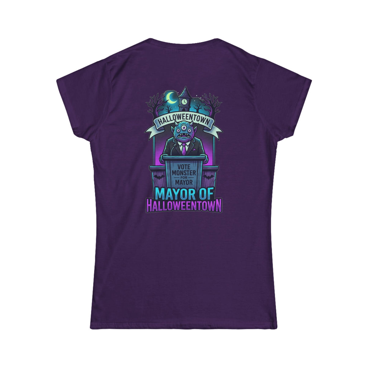 Color: Purple | Mayor Of Halloweentown Women's Tee