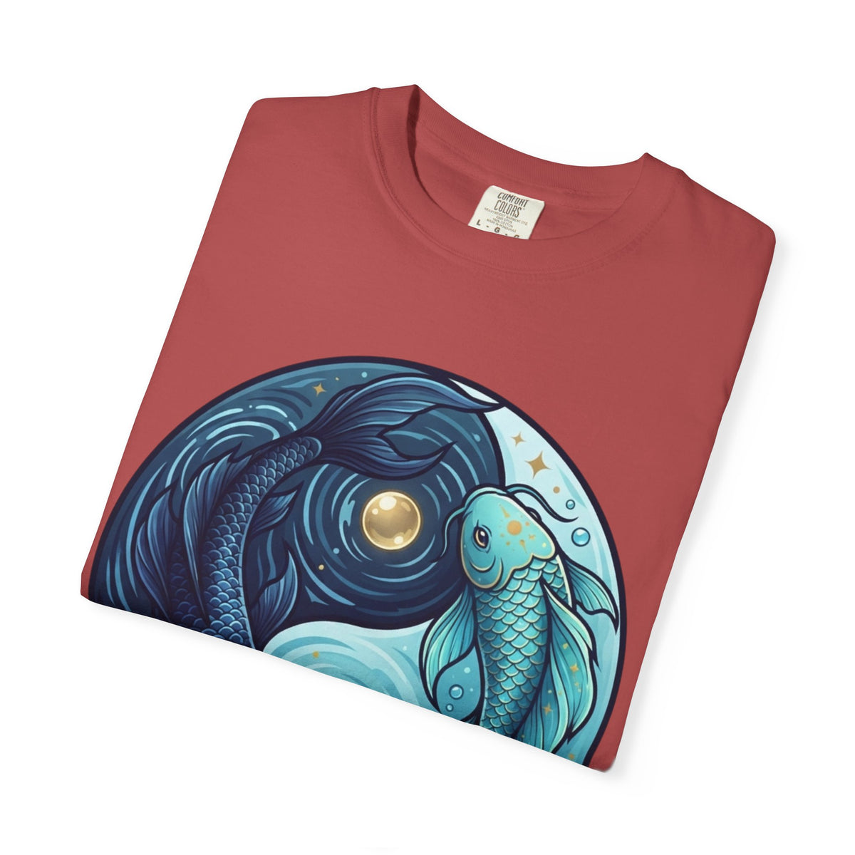 Yin Yang Pisces Unisex Garment-Dyed Tee