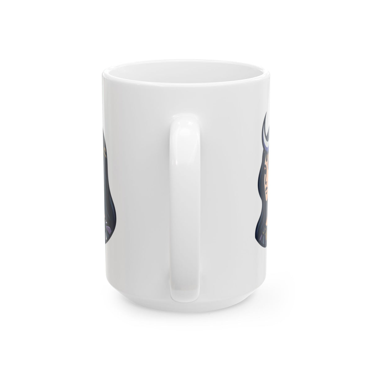 "The Cosmic Tarot (High Priestess)" White Ceramic Mug — Graphic
