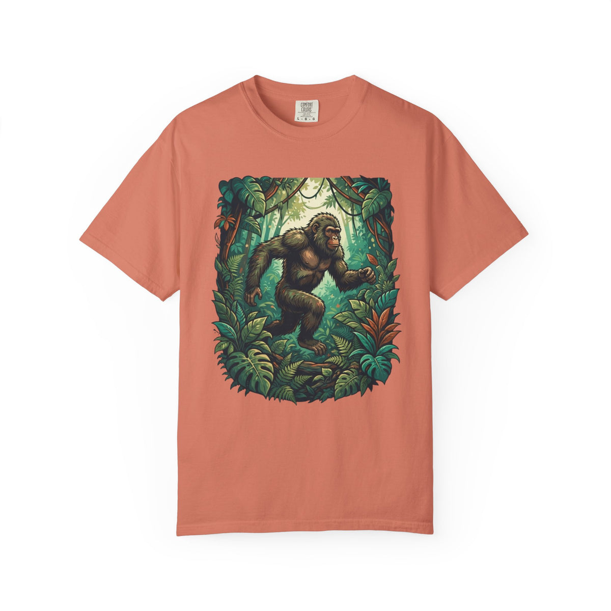 Color: Terracotta | The Bukit Timah Monkey Man (Singapore) Unisex Garment-Dyed Tee