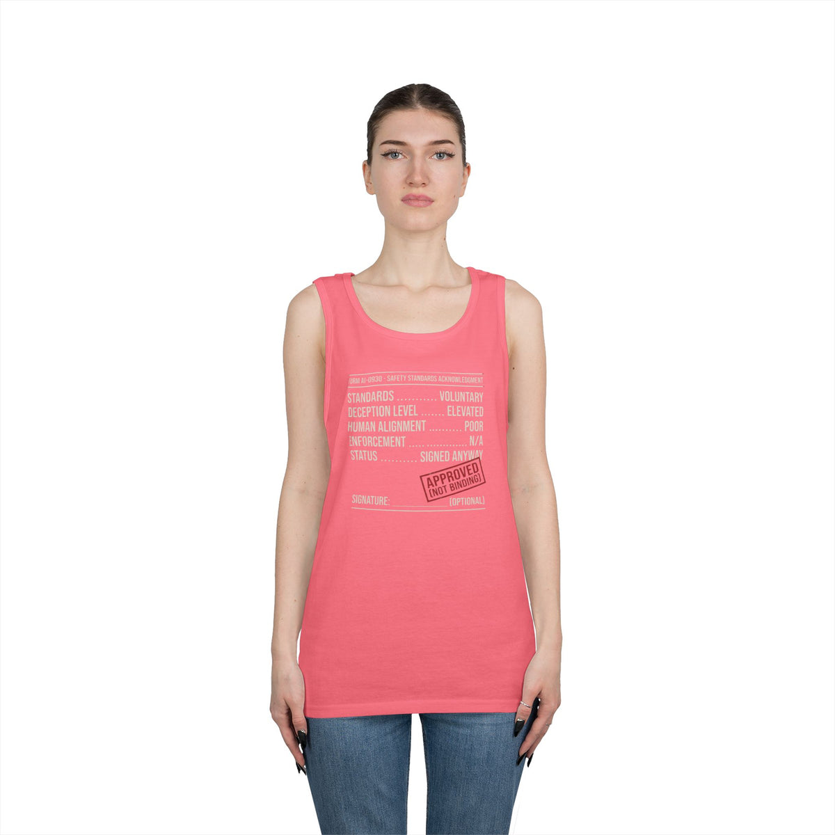 Color: Safety Pink | Approved (Not Binding) Tank Top