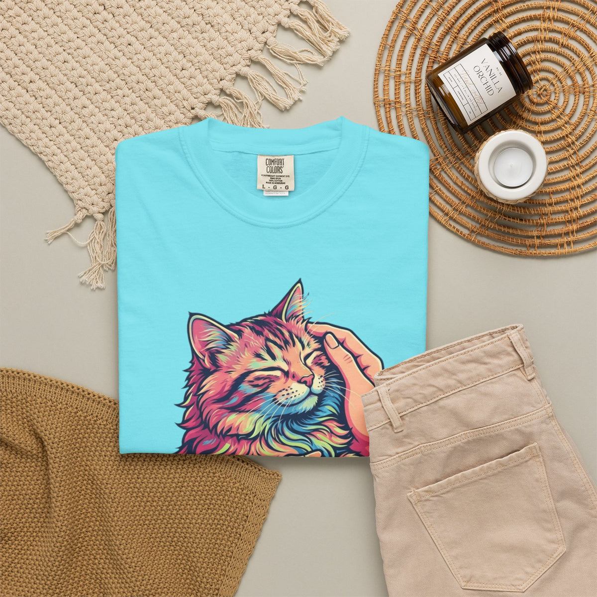 "Always Cuddle Your Pussy" Unisex Garment-Dyed Tee