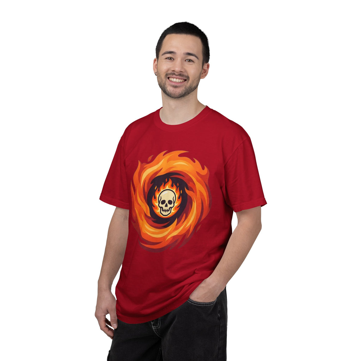 Color: Red | Hellfire Unisex Garment-Dyed Tee