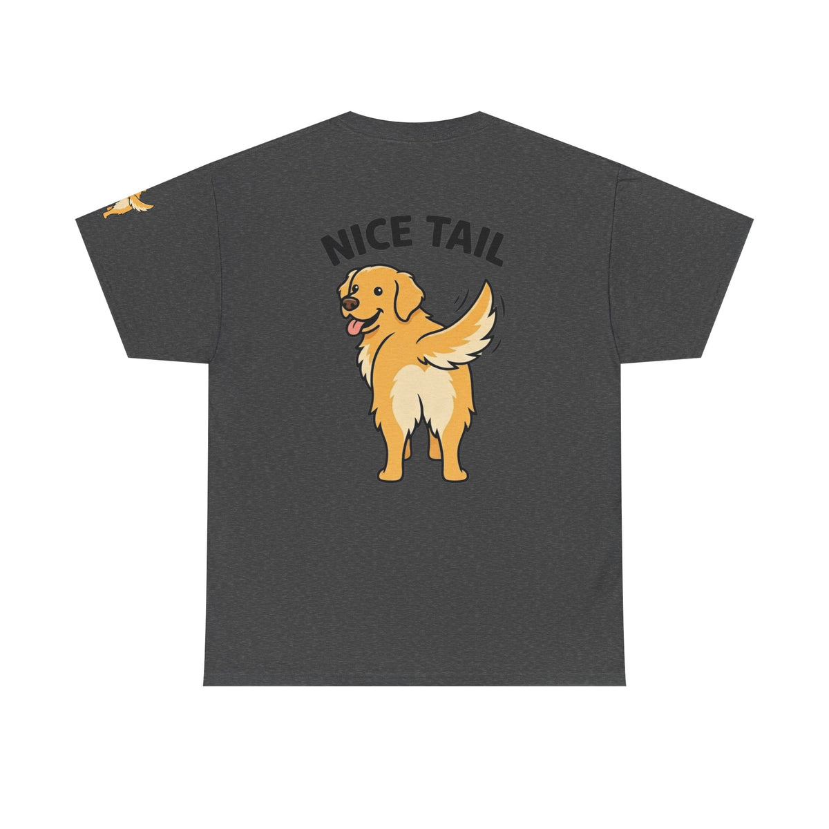 Color: Dark Heather | Nice Tail Premium Graphic Tee