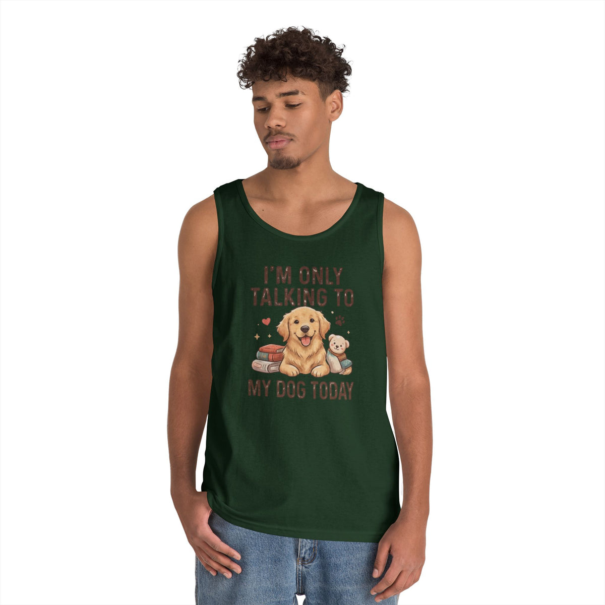 "I'm Only Talking To My Dog Today" Tank Top