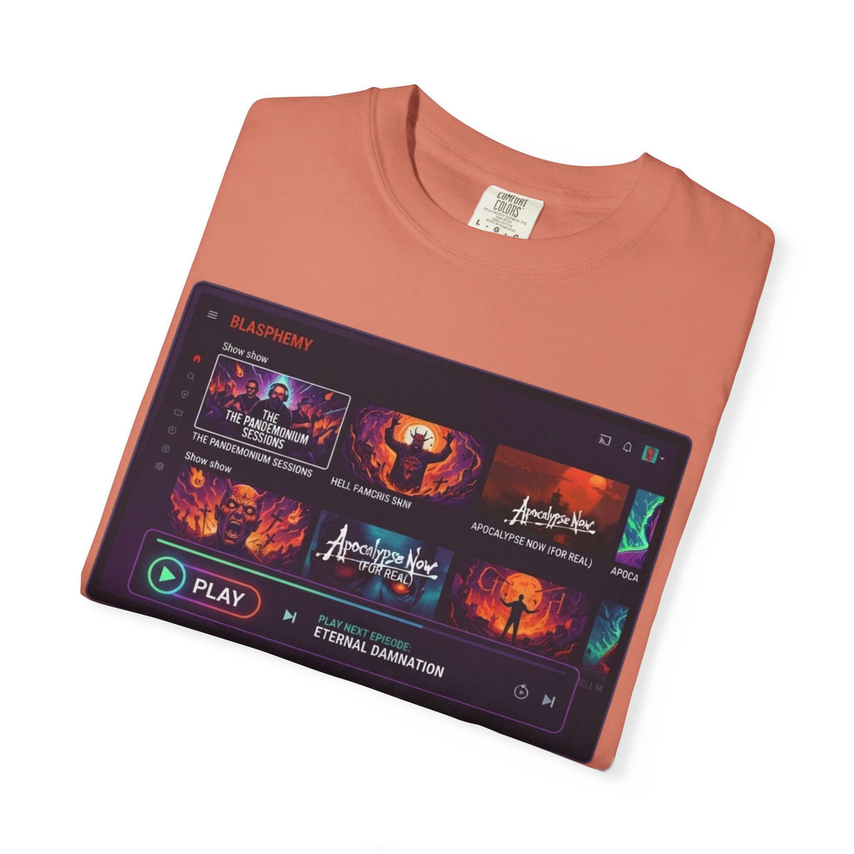 "Good Book Series Blasphemy & Chill" Unisex Garment-Dyed Tee