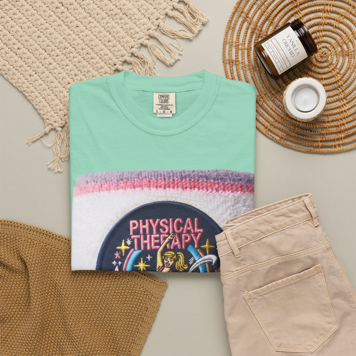 "Let's Get Physical" Unisex Garment-Dyed Tee