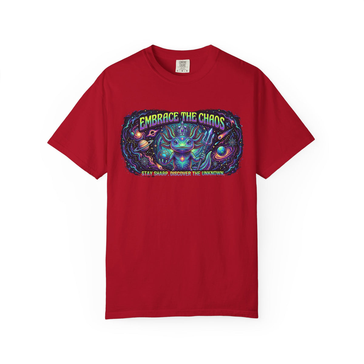 Color: Red | Embrace the Chaos Unisex Garment-Dyed Tee