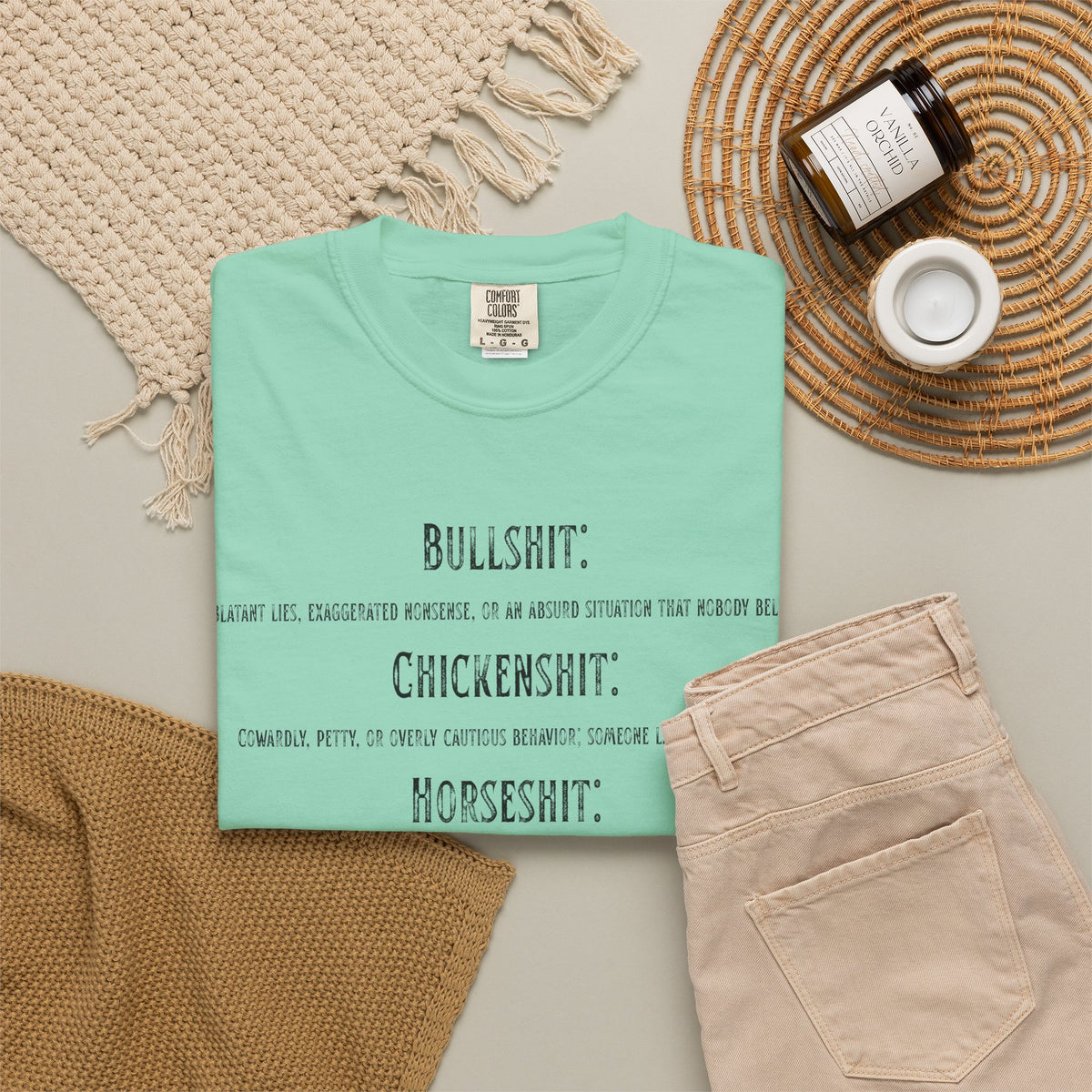 "Types of Shit" Unisex Garment-Dyed Tee