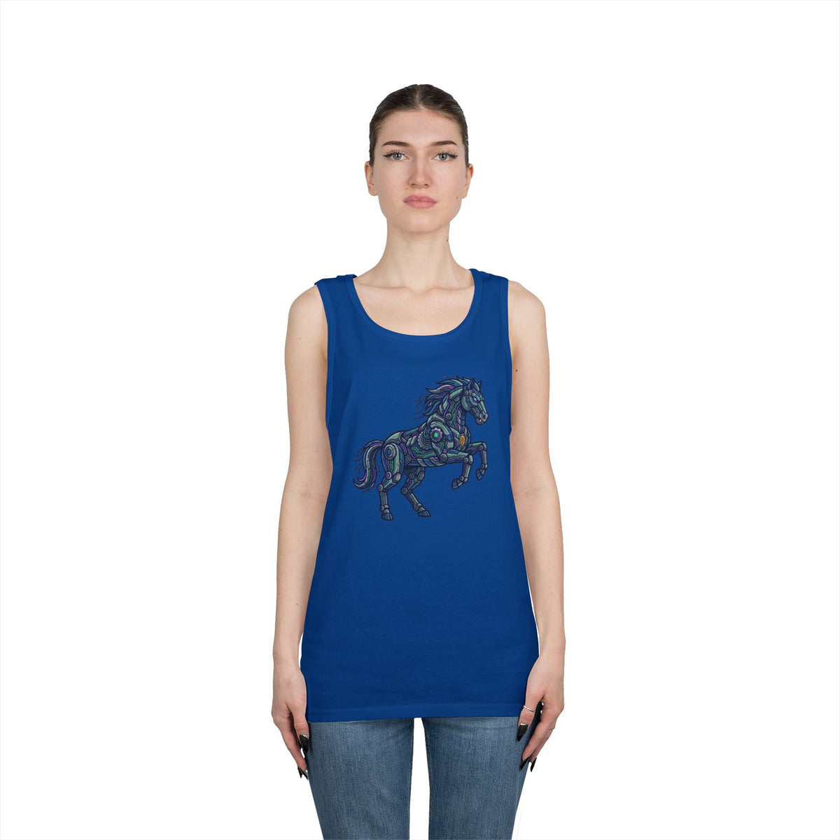 Color: Royal | Cyber Mustang Tank Top