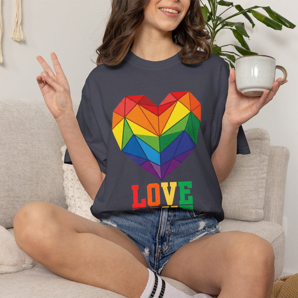 "LOVE" Unisex Garment-Dyed Tee