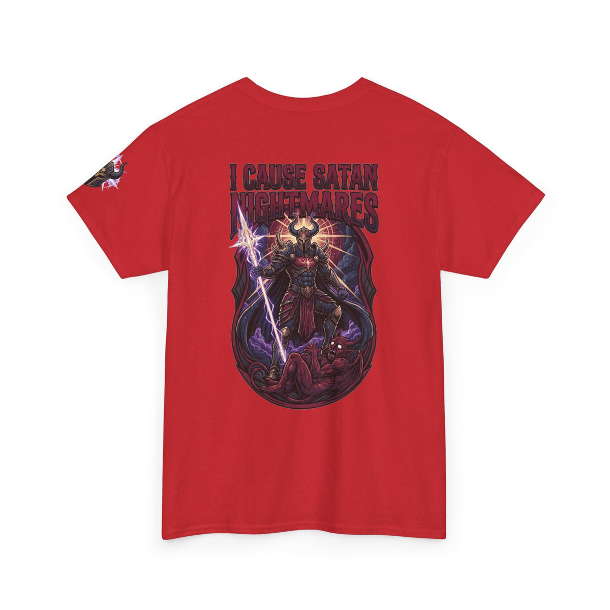 Color: Red | I Cause Satan Nightmares Premium Graphic Tee