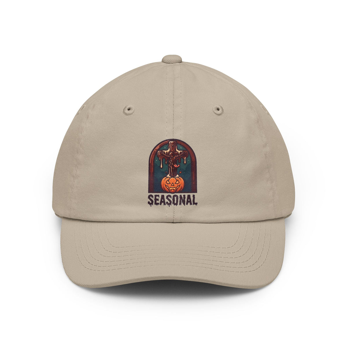 Color: Stone | Seasonal Transubstantiation Dad Hat — Graphic
