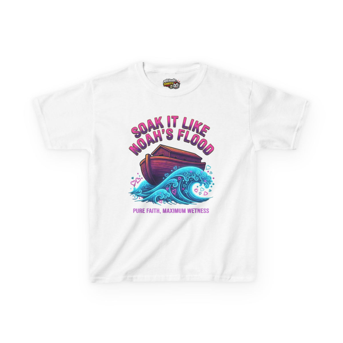 "Good Book Series Soak it Like Noah's Flood" Kids Tee